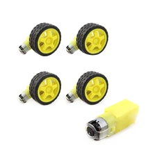 4 Lots Smart Car Deceleration DC Motor + Supporting Wheels For Arduino Smart Car Robot Plastic Tire Wheel DC 3-6V Gear Motor 4 Lots Smart Car Deceleration DC Motor + Supporting Wheels For Arduino Smart Car Robot Plastic Tire Wheel DC 3-6V Gear Motor