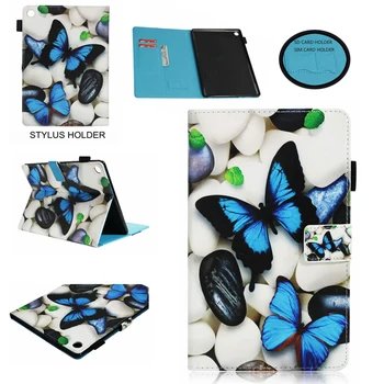 

For Samsung GALAXY T815 butterfly Starry sky owl Folio PU Leather cases for Samsung GALAXY T815 9.7 inch Cover Table