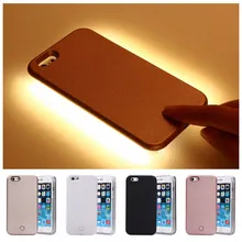 2016 New Fashion LED Selfie Case For iPhone 6 6s plus 5 5s SE LED Light Flash Luminous phone Case Self Cover