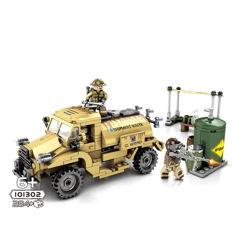 

ww2 Steel Empires Canada CMP C15A Military Tank Truck batisbrick minifigs building block world war army figures bricks toys