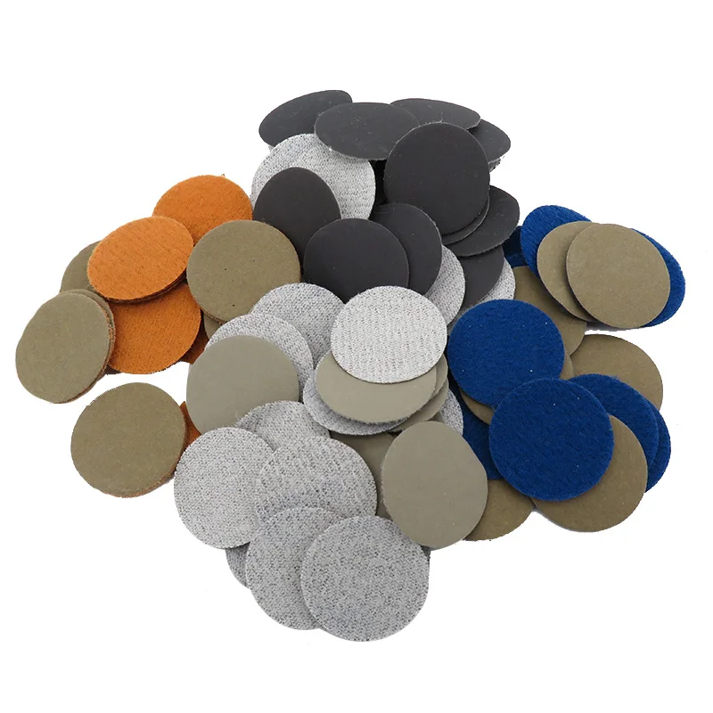 50PCS 1 Inch 25MM Waterproof Sandpaper Hook and Loop Silicon Carbide 60 to 10000 Grits for Wet or Dry Sanding