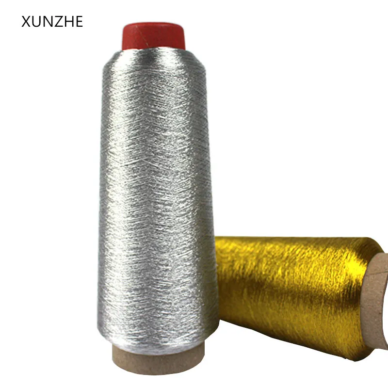 

XUNZHE1Spools3000M Best quality Cross Stitch strong thread set computerized Embroidery Sewing Machine Gold silver sewing thread
