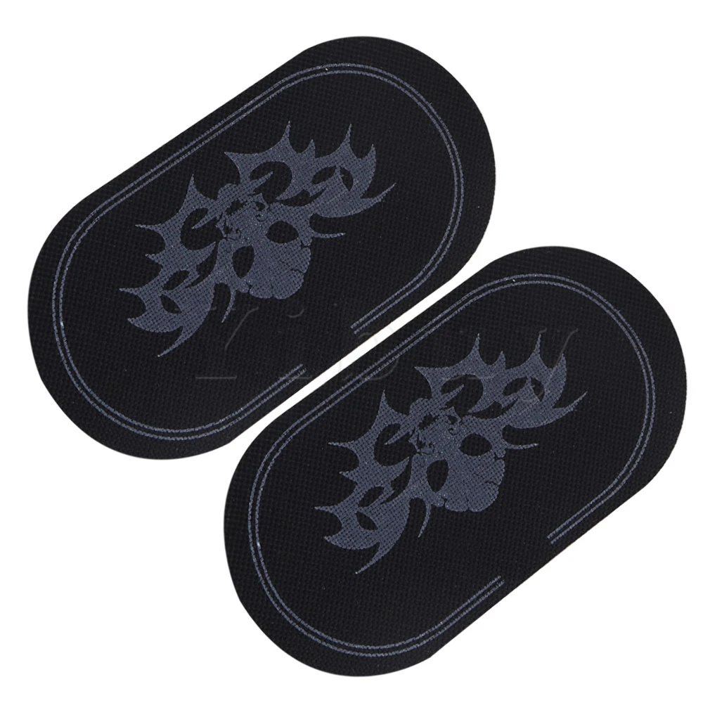 

Yibuy 5x2.5inch Black Nylon Oval Drum Pedal Dot Double Pedal Patch Protection Percussion Accessory Pack of 2