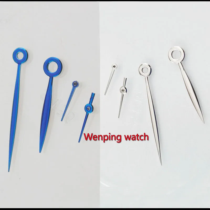 

Parnis 4-pin watch hands blue / Silver watch part Fit seagull st2530 power storage movement pointer P861