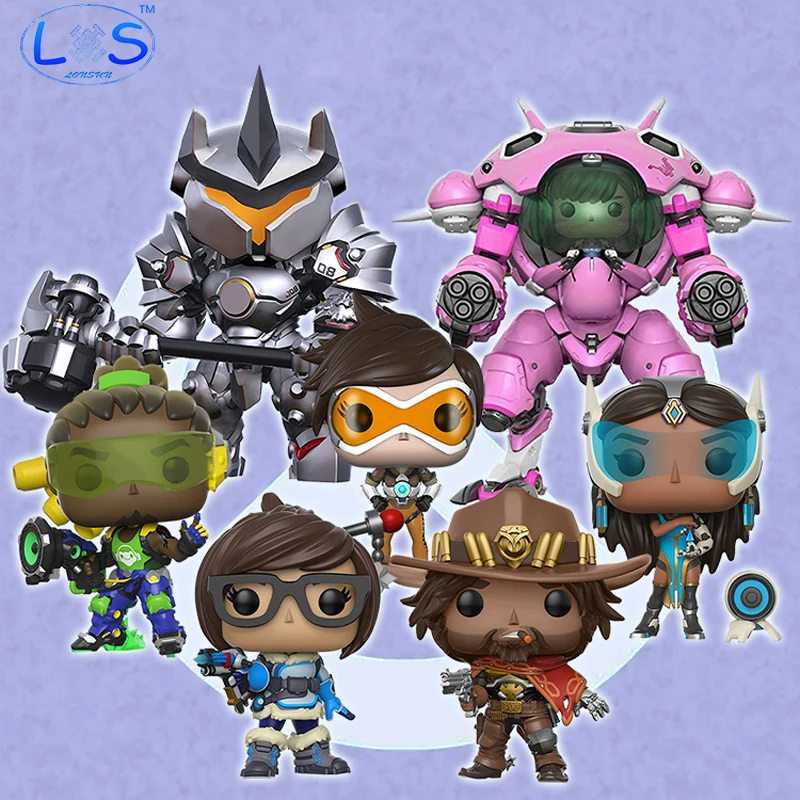 

Over Game Watch OW DVA MEI Tracer Reaper SOLDIER:76 Mccree 11cm Action Figure Model PVC Anime Game Doll Toys Gift