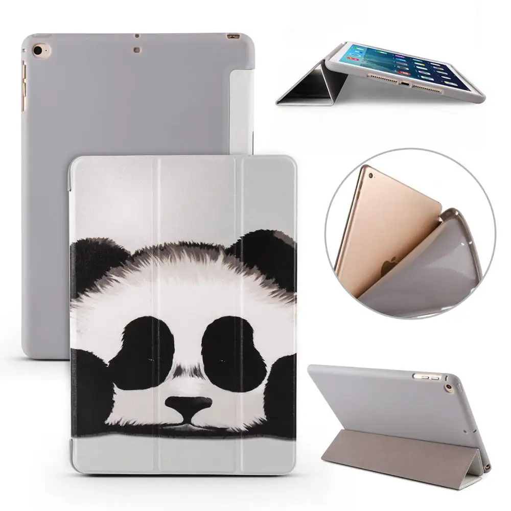 Чехол для Apple New iPad 9,7 дюймов / для iPad Air 1/Air 2. Чехол из искусственной кожи+ ТПУ Мягкая силиконовая полная защита для угла-YCJOYZW - Цвет: xiong mao FW 589