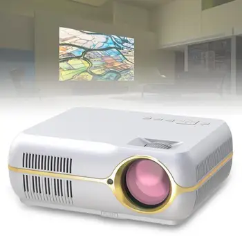 

4200 Lumens 1080P Video Home Cinema LED HD Video Projector with Stereo Surround Double Horns Support 150 inch Projection