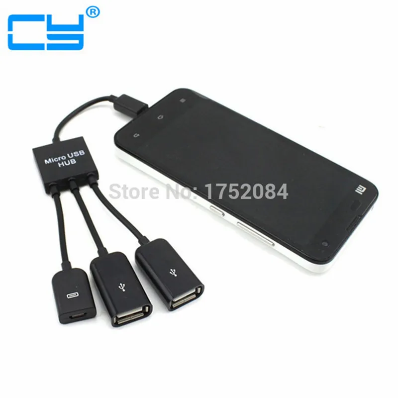 

Micro USB Hub 3 Port to 1 OTG Hub Cable Adapter Converter Extender Micro USB OTG Charging Hub for Smartphone and Tablet
