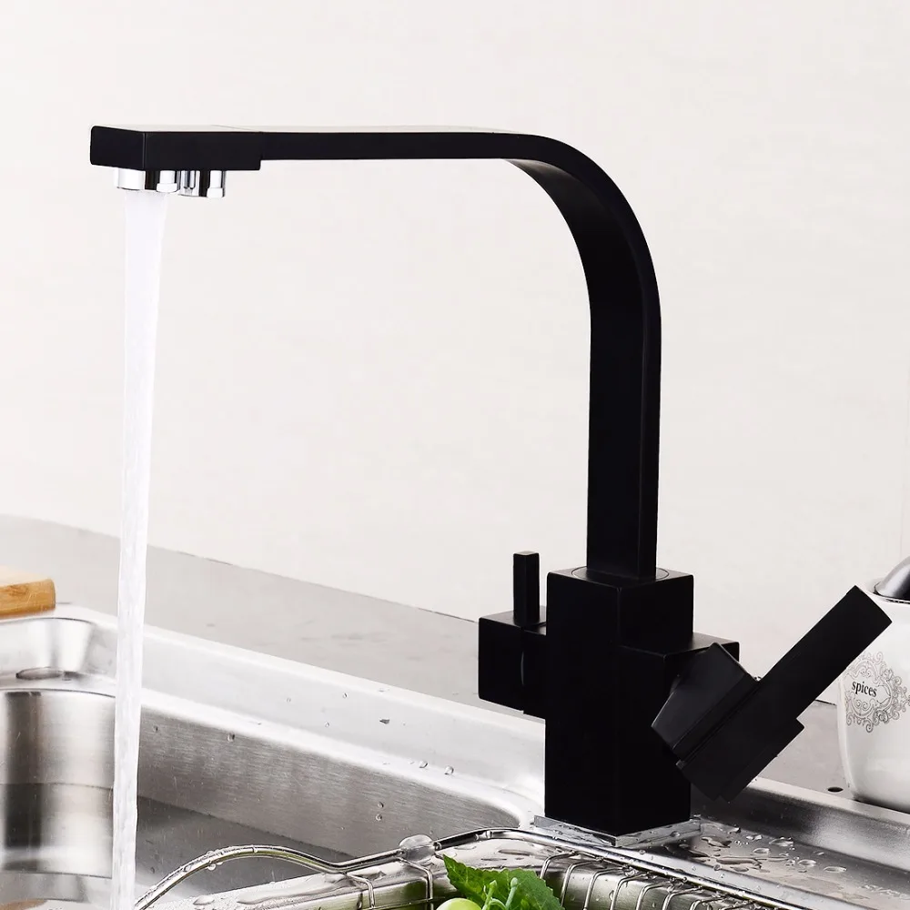 Kitchen Faucets Brass Kitchen Sink Water Faucet 360 Degree Rotation With Water Purification Features Mixer Tap Crane For Kitchen Kitchen Faucets Brass Kitchen Sink Water Faucet 360 Degree Rotation With Water Purification Features Mixer Tap Crane For Kitchen
