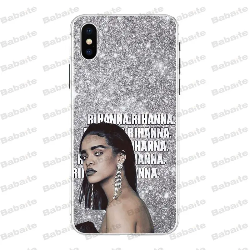 Babaite Рианна DIY печать рисунок чехол для телефона крышка оболочка для iPhone 8 7 6 6S Plus X XS XR XSMax 5 5S SE 5c11 11pro 11promax