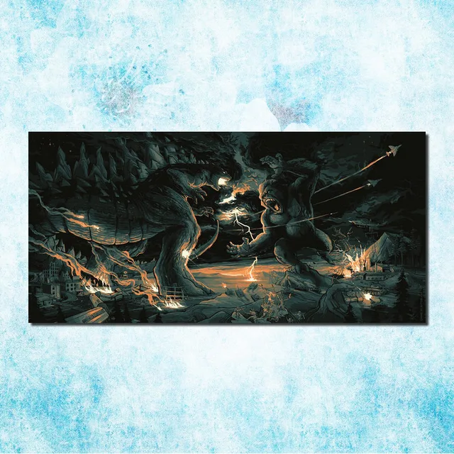 Kong Ilha Da Caveira King kong Novo Filme Art Silk Parede