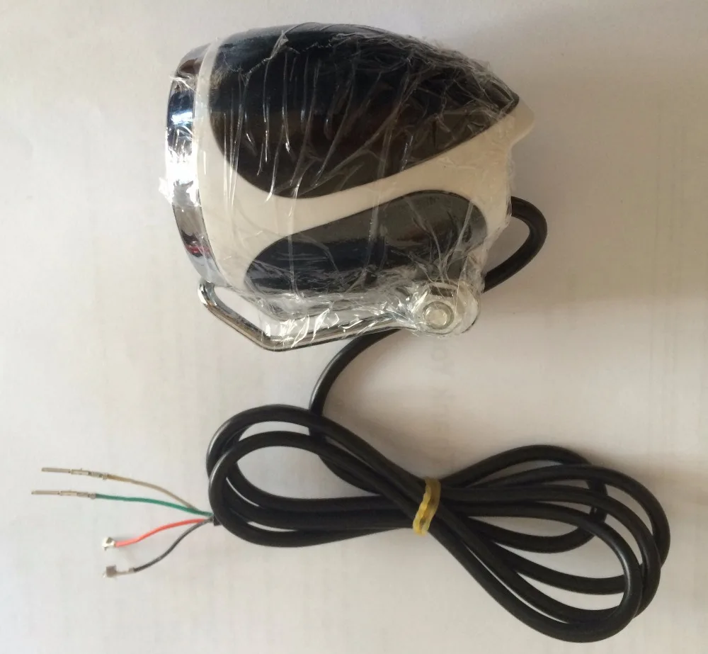 Универсасветодиодный светодиодная передняя фара 24v36v48v с рогом + переключателем