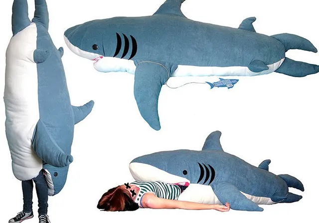 Shark Sleeping Bag Soft Cushion Mattress Novelty Home Decoration Shark Sleeping Bag Soft Cushion Mattress Novelty Home Decoration Item Large