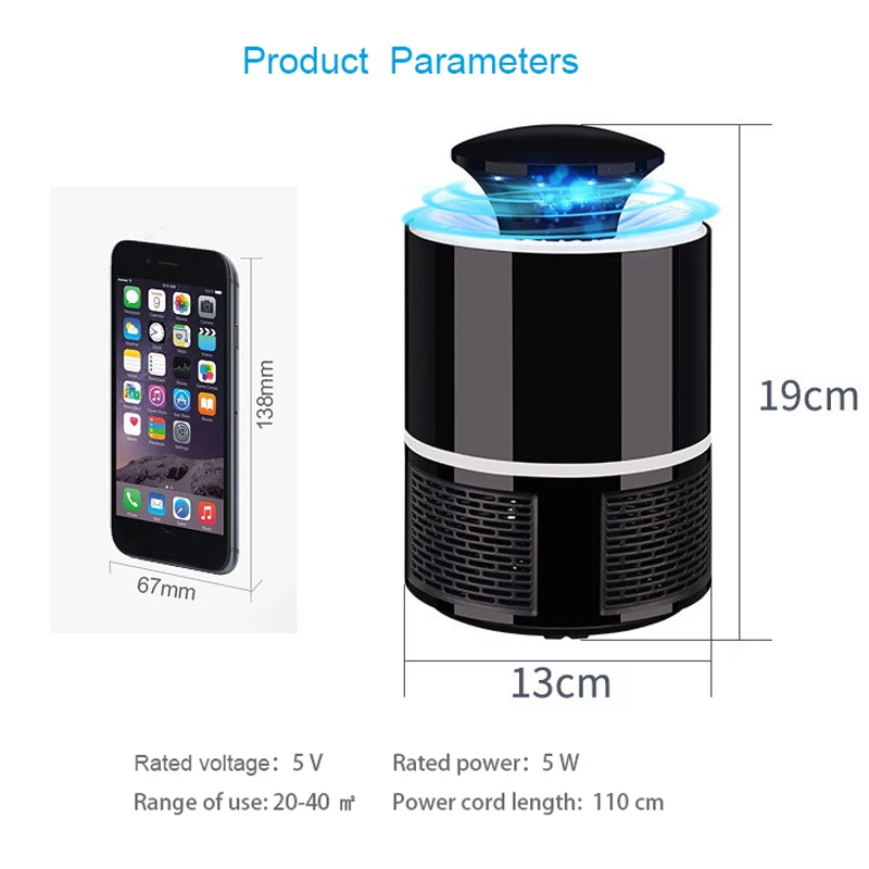 USB Mosquito Killer Lamp USB 365 NM Bionic Light Fly Wasp Insect Mosquito Killer Electric Night Lights Radiation Protection Lamp (16)