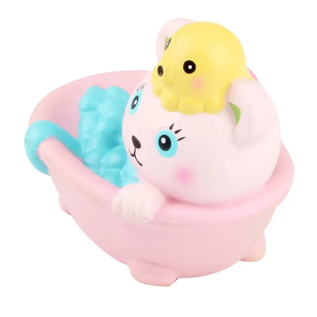 bebe unicornio bañera de slime