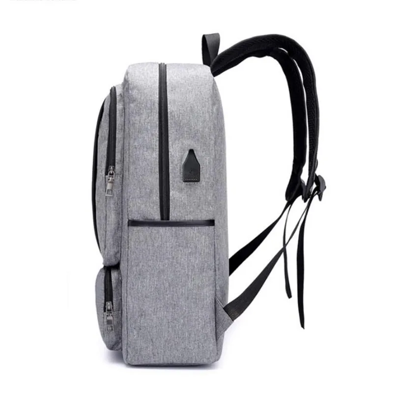 Холщовая Сумка с USB зарядкой рюкзак для ноутбука ранцы женщин и мужчин защитой от