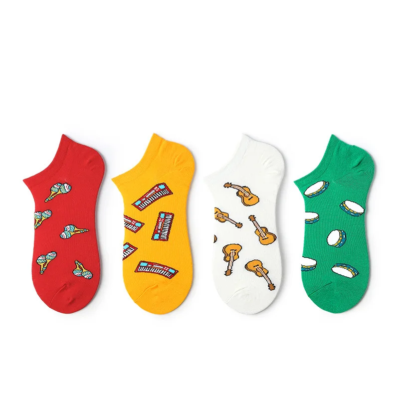 Японские летние модные носки унисекс в художественном стиле, креативные уличные носки с закрытым носком, милые невидимые носки Harajuku Sokken