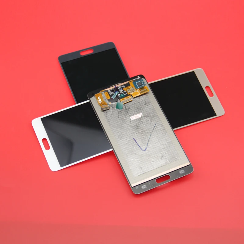 AMOLED ЖК-дисплей для Samsung Galaxy Note 4 Note4 N910C N910 N910A N910F сенсорный экран дигитайзер сборка