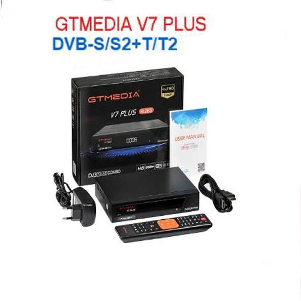 DVB-T2 Wi-Fi GTMEDIA V7 PLUS 1080P Full DVB-S/S2+ T/T2 поддержка H.265 Newam Youtube USB wifi gtmedia v7s