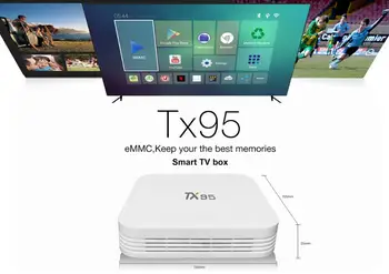 

Original Tanix TX95 Smart Android TV Box Quad-core S905X 2GB 16GB Bluetooth WiFi HDMI Media Player Set Top Box
