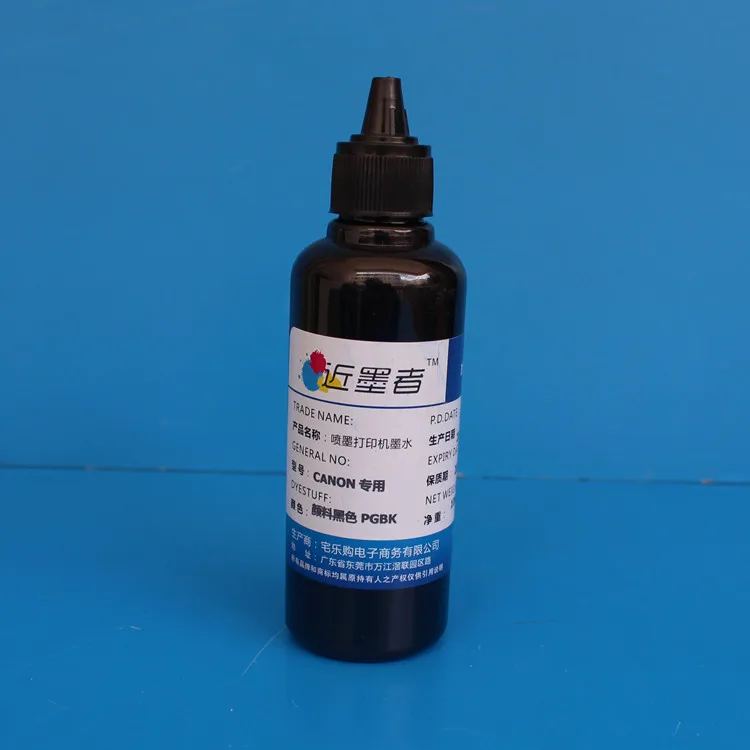 100ML Specialized 850PGBK DYE Refill Ink kit for Canon MG6380 MG7180 IP8780 MG7580 Inkjet