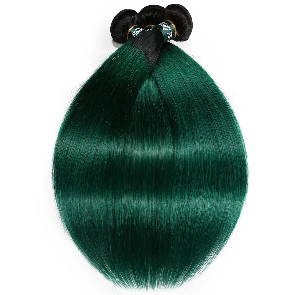black pearl bundles ombre green human hair bundles  (1)