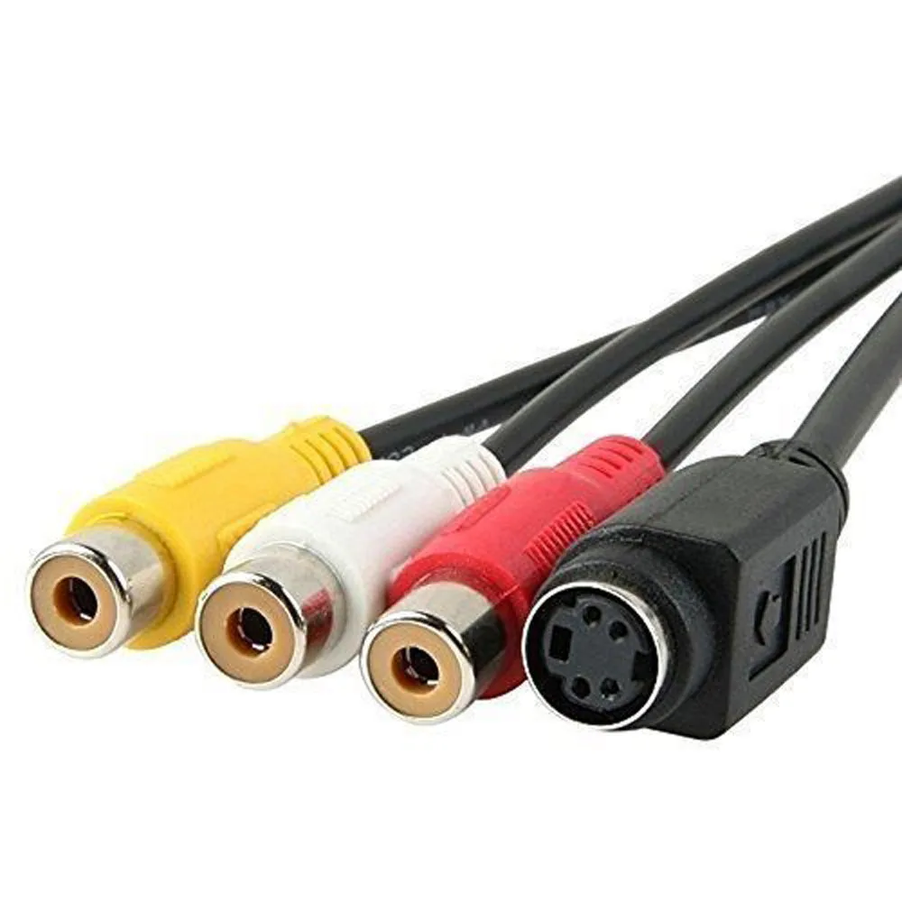 Переходник VGA SVGA S Video 3 RCA AV TV Out переходник мама видеокабель для ноутбука ПК HD ТВ