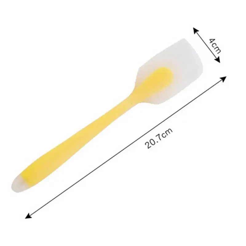 Кухонный силиконовый шпатель, резиновый скребок для выпечки, миксер, антипригарный скребок для торта, щетка, 2 размера, кухонные инструменты для выпечки - Цвет: 21X4cm