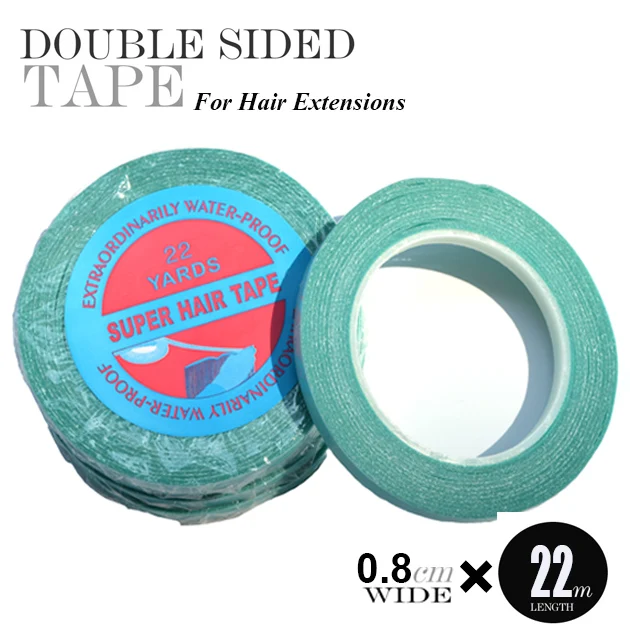 1 pc 0.8cm*22Yards super hair tape double sided adhesive tape for hair extension/lace wig/toupee