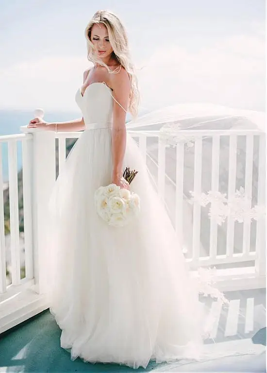 Beach Vestido De Noiva 2019 Wedding Dresses A Line Spaghetti