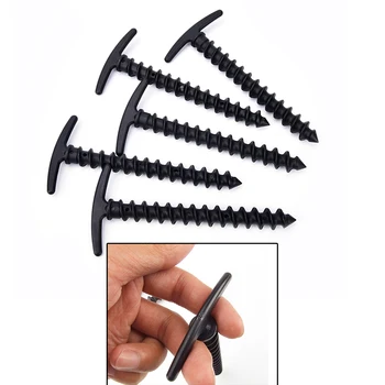 

Hot Sale 5 PCS 21cm Tent Pegs Winced Nylon plastics Camping Tent Pegs Heavy Duty Carp Fishing Pegs Tent Accessories