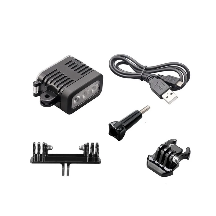  30 Meters Underwater Waterproof Diving LED Gopro LED Light Spot Lamp for GoPro Hero 5 4 3+ 3 2 SJCA