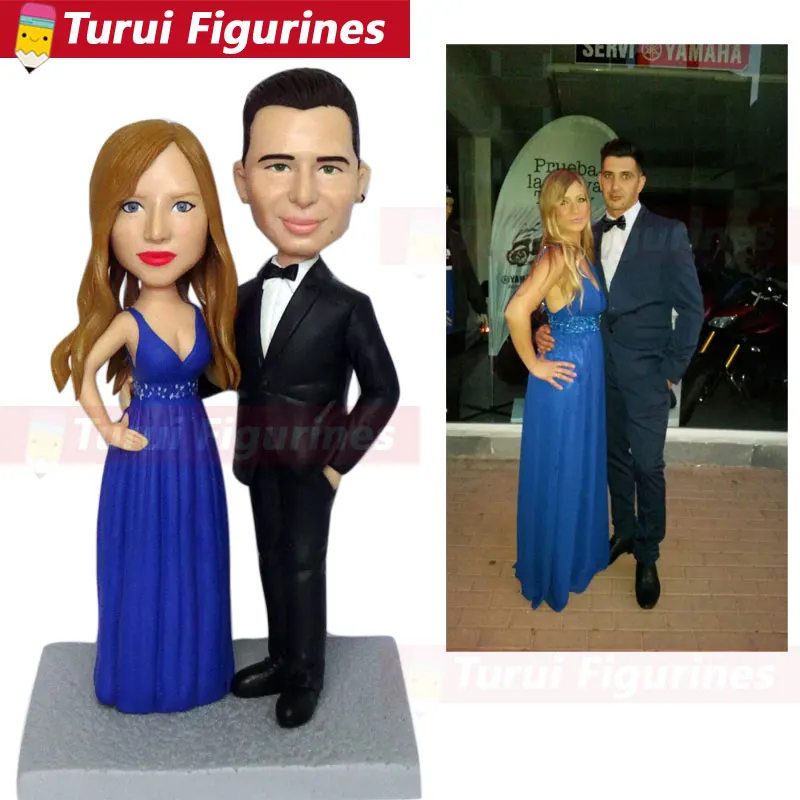 couple sculpture two people figurines custom bobblehead bobble head dolls people figure sculpt and all handcrafted by china arti