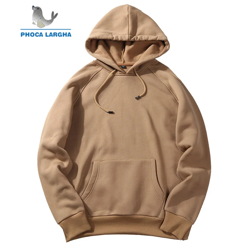 Men's Hoodies 2019 Spring Thick Fleece Hoody Sweatshirts  For Man Casual Long-Sleeve Patchwork Pullover Hooded  Tracksuit Male 