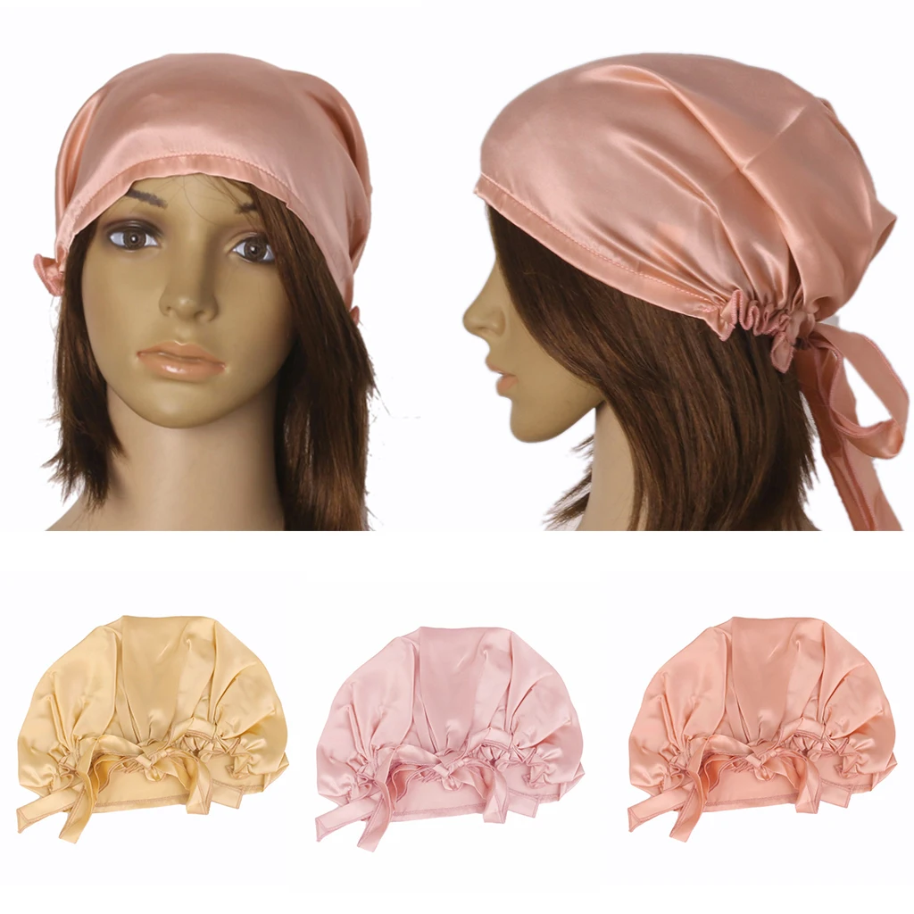 Buy 3 Pieces 100 Silk Sleeping Caps Night Sleep Hats