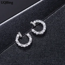 Высококачественные роскошные геометрические круглые жемчужные серьги, 925 пробы серебряные серьги-гвоздики, ювелирные изделия