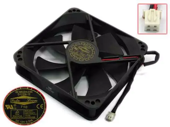 Emacro для Yate Loon D12SM-12 DC 12 В 0.30A 120x120x25 мм серверный Вентилятор охлаждения