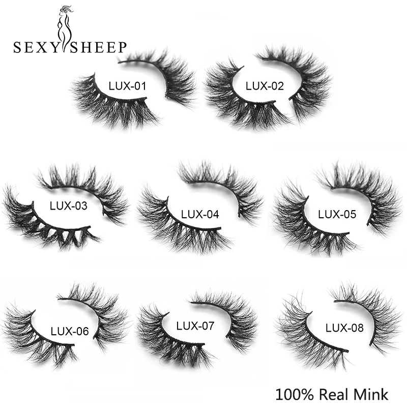 

SEXYSHEEP Mink Lashes 3D Mink Eyelashes 100% Cruelty free Lashes Handmade Reusable Natural Eyelashes Popular False Lashes Makeup