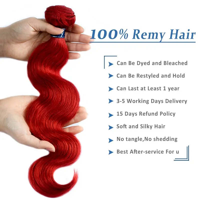 Remyblue человеческие волосы 99J красные пряди с застежкой бордовые бразильские 3 100