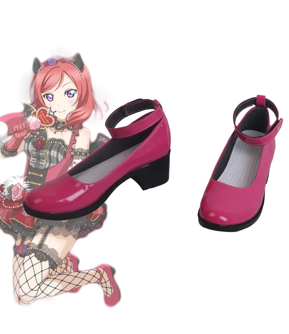 Обувь с надписью Love Live Little Devil для костюмированной вечеринки All Characters Красная