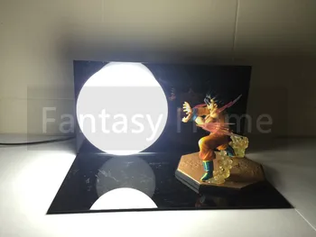 

Dragon Ball Z Action Figure Son Gokou Triple Kaiouken Kamehameha Display Toy Dragonball Z Goku Figuras DBZ With Base+bulb DIY12