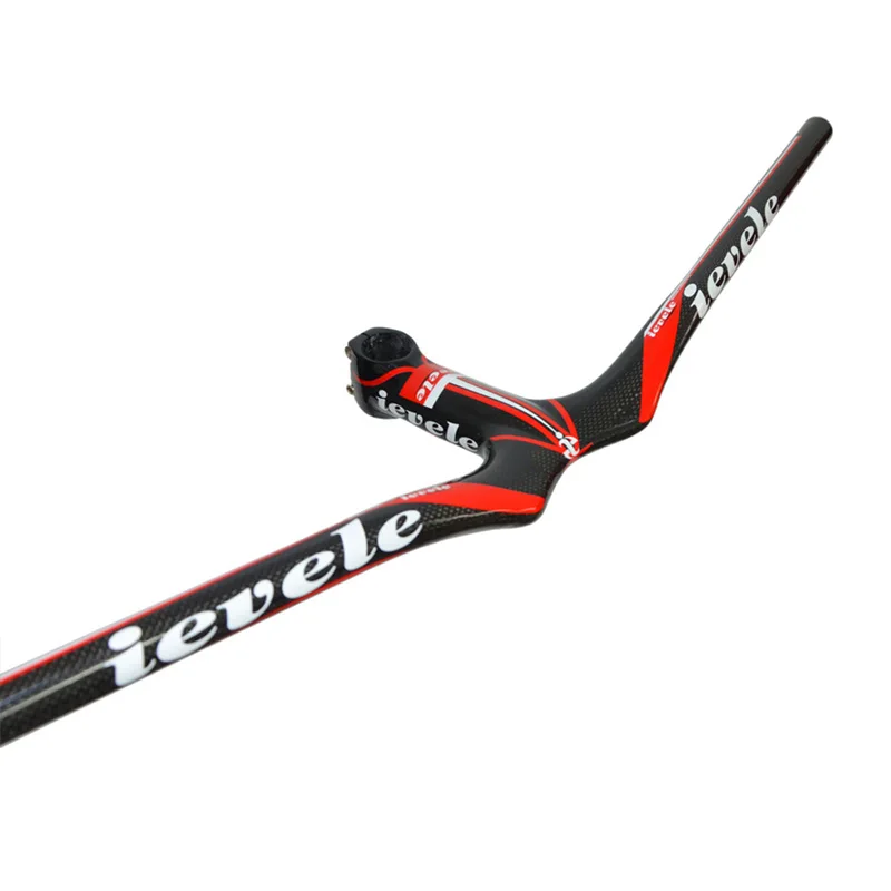 T700 руль из углеродного волокна для шоссейного велосипеда 3K Gloosy, руль для велосипеда MTB 28,6 мм/31,8 мм, руль для велосипеда, запасные части для велосипедов - Цвет: Black and Red