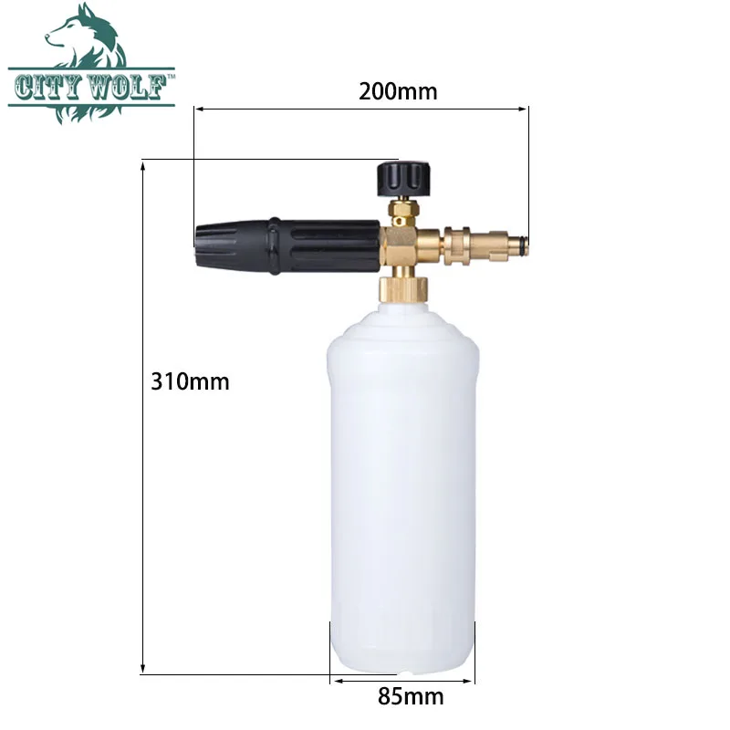 Пеногенератор Городской волк мытьё автомобиля Латунь снег пена Лэнс ...