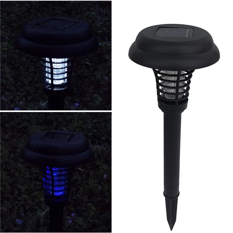

TAMPROAD Mosquito Killer Solar Lamp Purple White 2 Grades Lawn Lamps Garden Insecticidal Light Anti-mosquitos Repellent LED Bulb