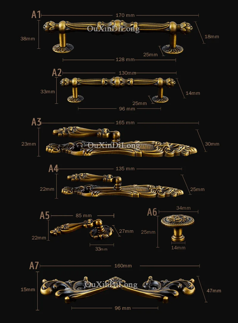 Retro Style 10PCS Door Handles European Antique Furniture Handles Cupboard Wardrobe Drawer Pulls Kitchen Cabinet Handles & Knobs Retro Style 10PCS Door Handles European Antique Furniture Handles Cupboard Wardrobe Drawer Pulls Kitchen Cabinet Handles & Knobs