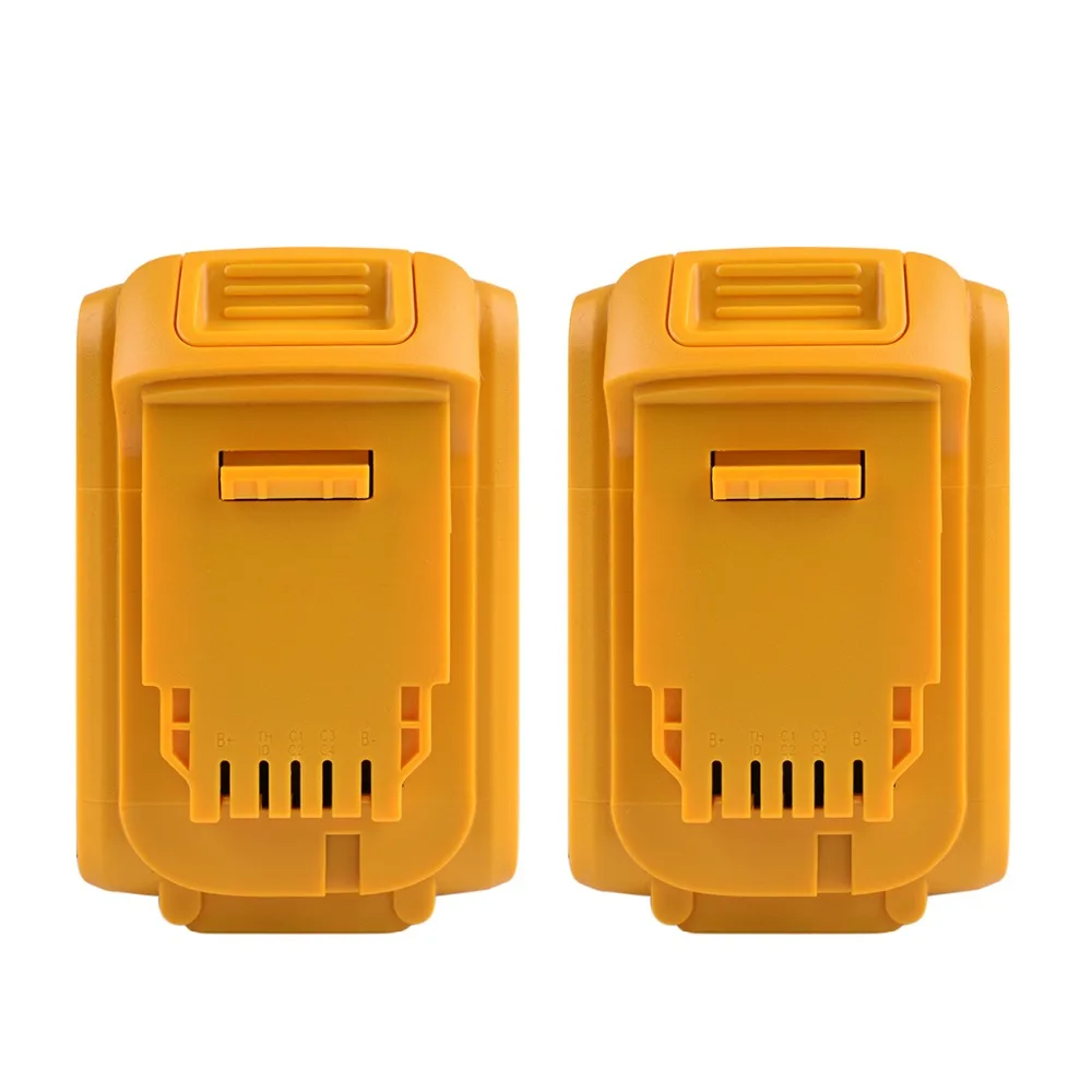 

bonacell 2pcs 6000mAh DCB200 Power Tool Battery for Dewalt DCB200 DCB181 DCB182 DCB204-2 DCB201 DCB201-2 DCB200 DCB200-2 DCB204-