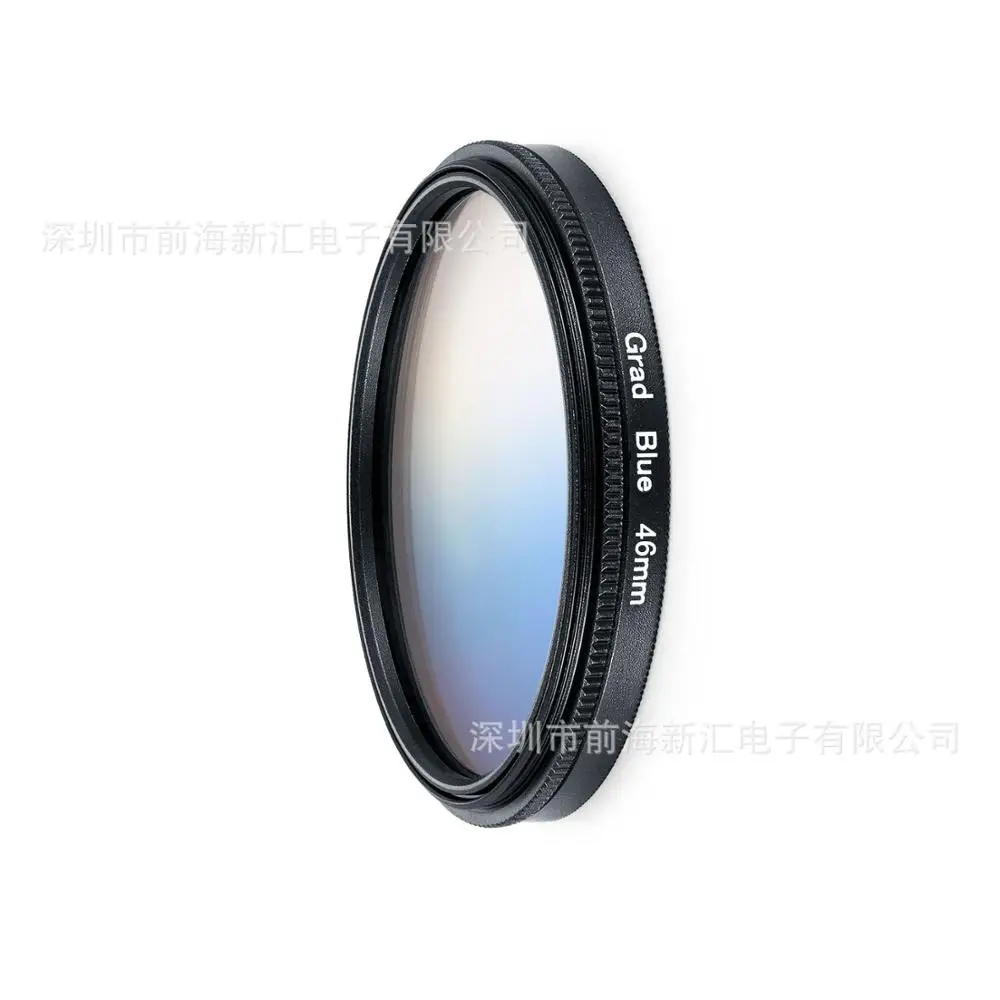 UV CPL FLD Star ND2 ND4 ND8 постепенное Цвет фильтр Бленд для объектива Кепки для sony A6300 A6000 A5100 A5000 NEX-6 NEX-5T NEX-3N 16-50 мм объектив - Цвет: Gradual Blue