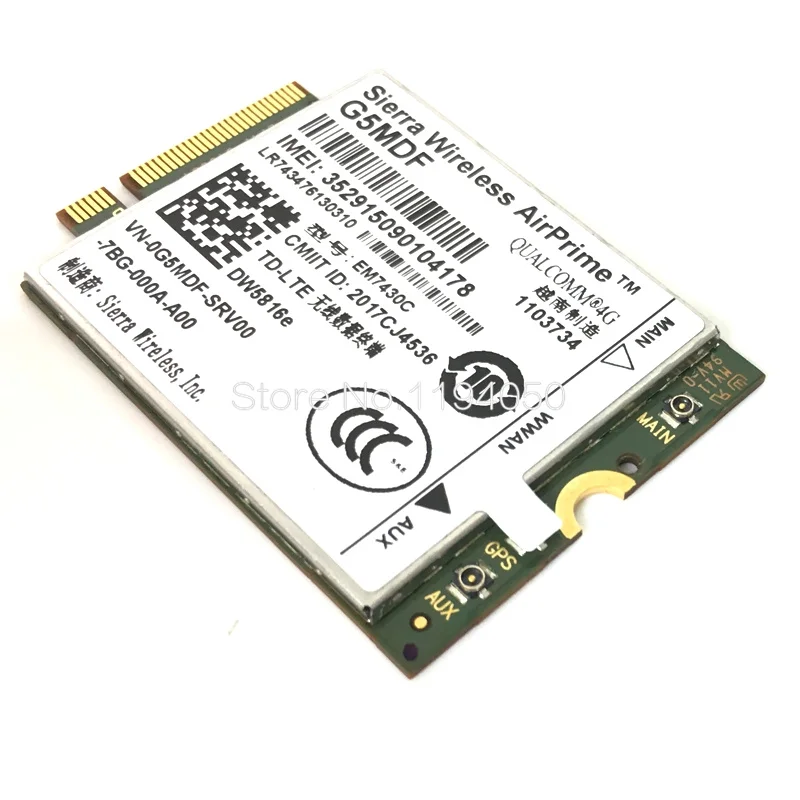 EM7430 DW5816e GOBI6000 4G LTE Mô Đun DW5816 Dành Cho Dành Cho Laptop Dell Latitude 7280 7285 7290 7389 7390 7480 7490 E7470 Cat6 DW5811e best wireless router for home