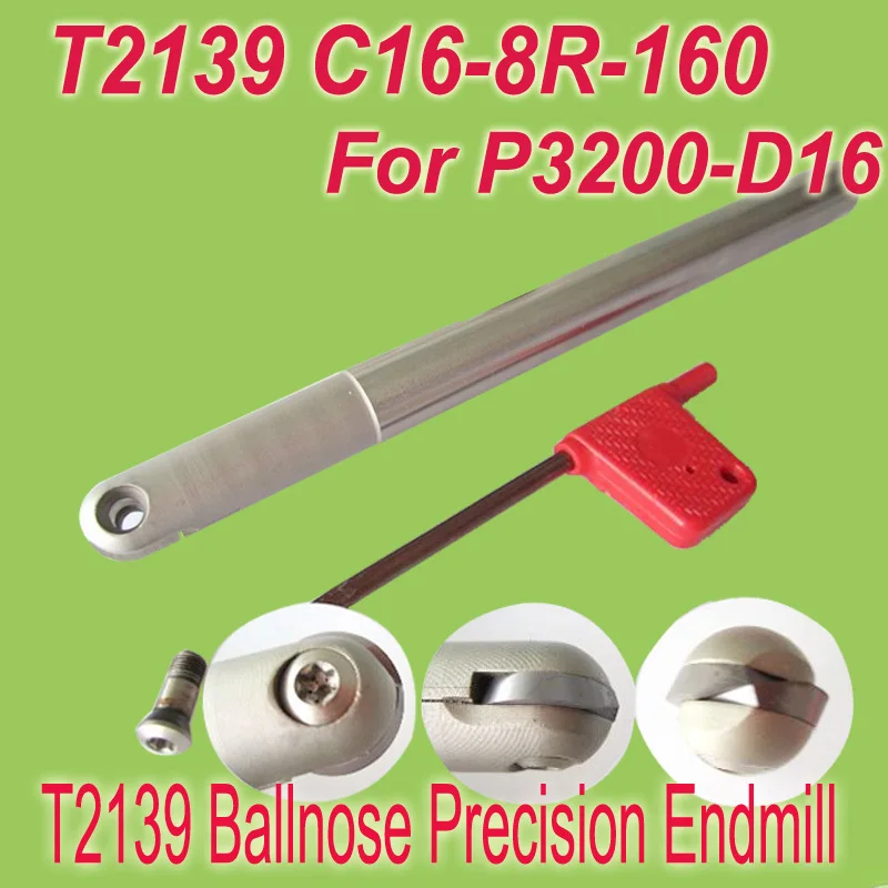 

Free Shipping T2139 C16-8R-160 Copy End Fine Mill Precision Cutting Tools for P3200-16