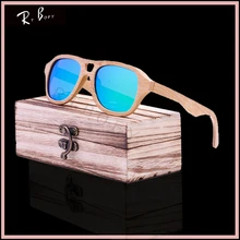 RTBOFY 2017 New Fashion Wood Sunglasses Polarized Handmade Ray Wooden Sun Glasses Brand Designer Eyeglasses For Men Women ZA88